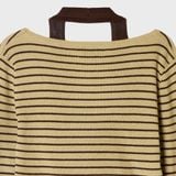  Áo Thun Cổ Yếm WHOAU [Nữ] - Halterneck Layered Pullover - WHKAG4851F 