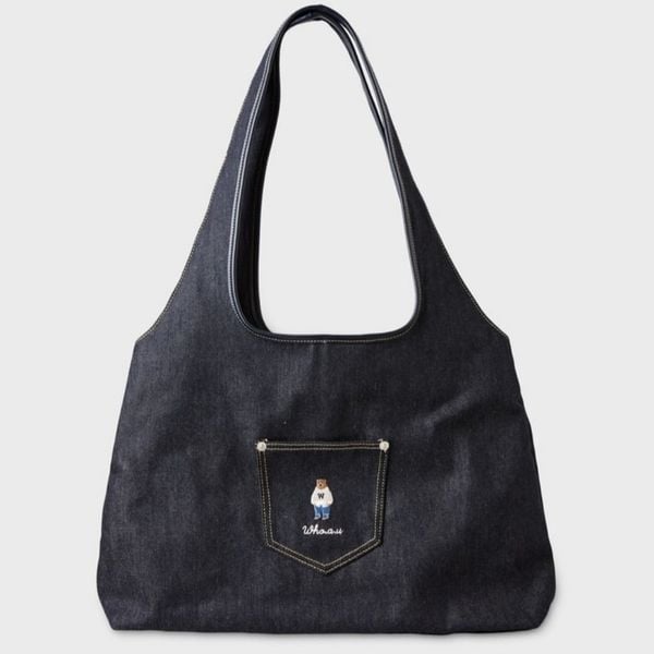 Túi Tote Whoau - Steve Denim Shoulder Bag - WHBGG3821A