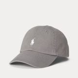  Nón Polo Ralph Lauren - [Unisex] Cotton Chino White Logo Gray 