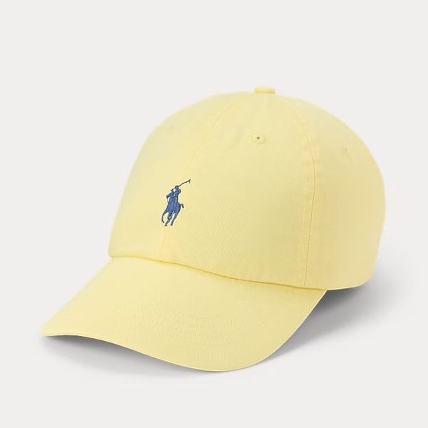 Nón Polo Ralph Lauren - [Unisex] Cotton Chino Blue Logo Yellow