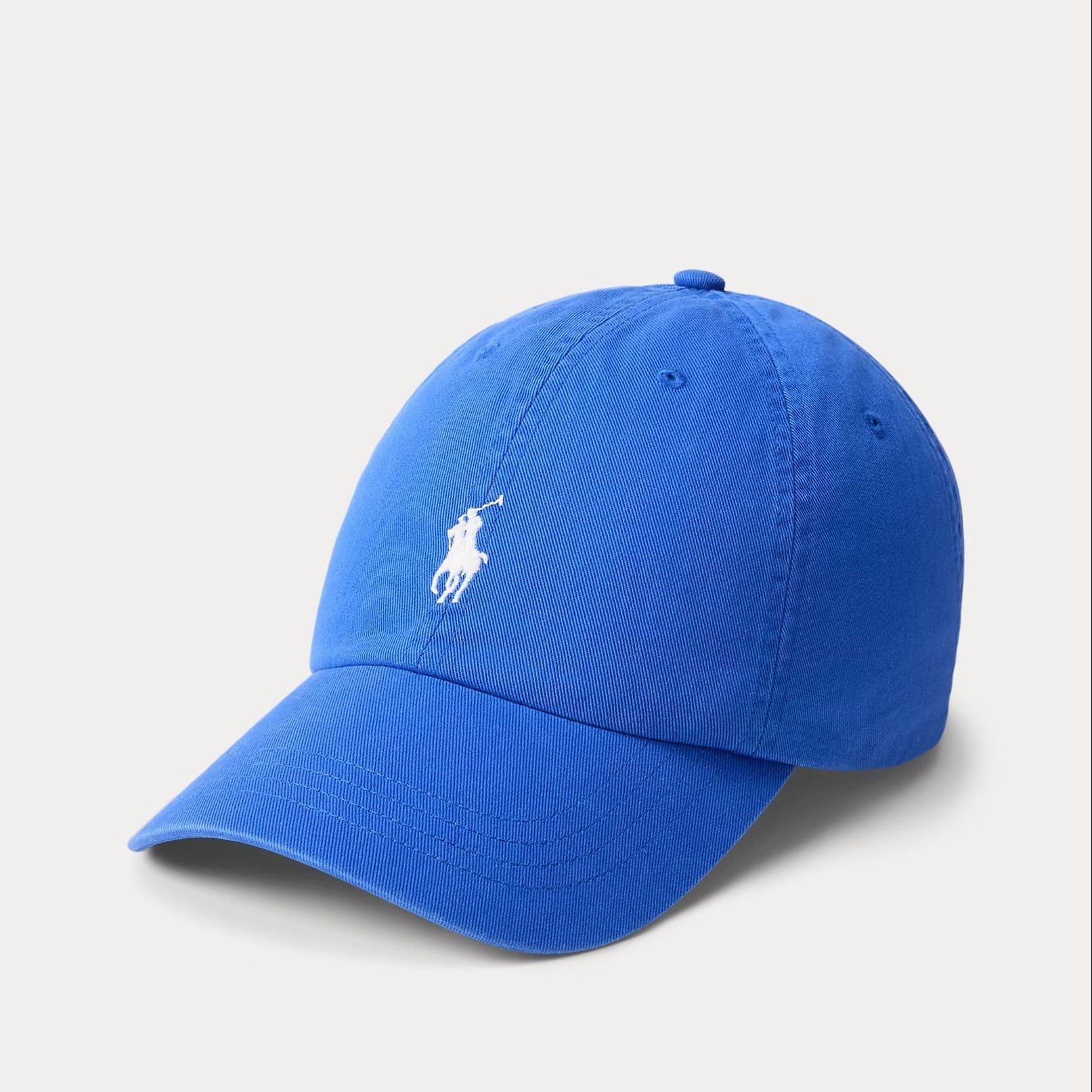  Nón Polo Ralph Lauren - [Unisex] Cotton Chino White Logo Blue 