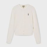  Áo Cardigan WHOAU [Nữ] - Steve High Gauge Wool Cable - WHCKG2325F 