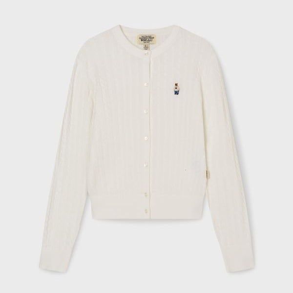  Áo Cardigan WHOAU [Nữ] - Steve High Gauge Wool Cable - WHCKG2325F 