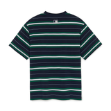  Áo thun MLB [Unisex] Varsity Stripe Overfit Boston Red Sox Navy - 3ATSV0353-43NYS 