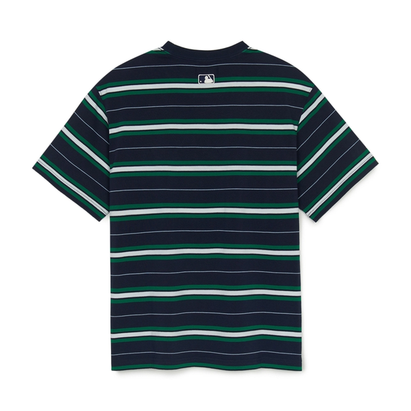 Áo thun MLB [Unisex] Varsity Stripe Overfit Boston - 3ATSV0353-43NYS