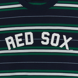  Áo thun MLB [Unisex] Varsity Stripe Overfit Boston Red Sox Navy - 3ATSV0353-43NYS 
