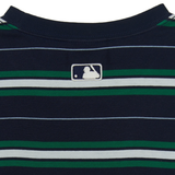  Áo thun MLB [Unisex] Varsity Stripe Overfit Boston Red Sox Navy - 3ATSV0353-43NYS 