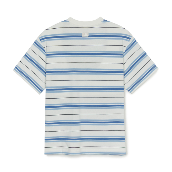 Áo thun MLB [Unisex] Varsity Stripe Overfit NY Yankees Ivory - 3ATSV0353-50IVS