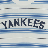  Áo thun MLB [Unisex] Varsity Stripe Overfit NY Yankees Ivory - 3ATSV0353-50IVS 