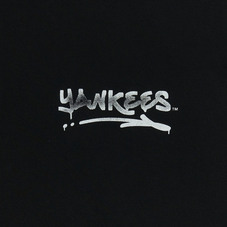  Áo thun MLB [Unisex] Basic Street Logo Overfit New York Yankees Black - 3ATSB5153-50BKS 