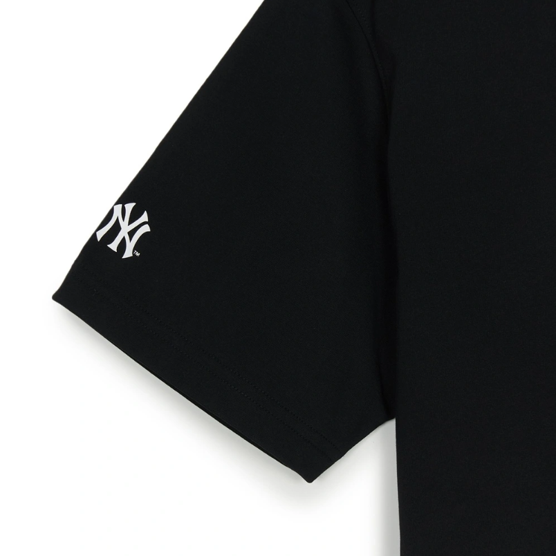 Áo thun MLB [Unisex] Basic Street Logo Overfit New York Yankees Black - 3ATSB5153-50BKS 