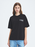  Áo thun MLB [Unisex] Basic Street Logo Overfit New York Yankees Black - 3ATSB5153-50BKS 