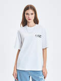  Áo thun MLB [Unisex] Basic Street Logo Overfit New York Yankees White - 3ATSB5153-50WHS 