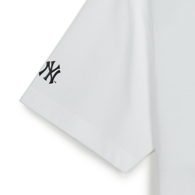  Áo thun MLB [Unisex] Basic Street Logo Overfit New York Yankees White - 3ATSB5153-50WHS 