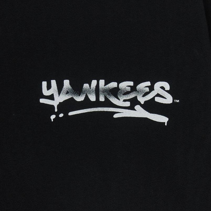 Áo thun MLB [Unisex] Basic Heavyweight Mega Overfit NY Yankees Black - 3ATSB4053-50BKS 