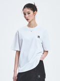 Áo thun MLB [Unisex] Basic Heavyweight Overfit NY Yankees White - 3ATSB0253-50WHS 