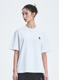 Áo thun MLB [Unisex] Basic Heavyweight Overfit NY Yankees White - 3ATSB0253-50WHS 