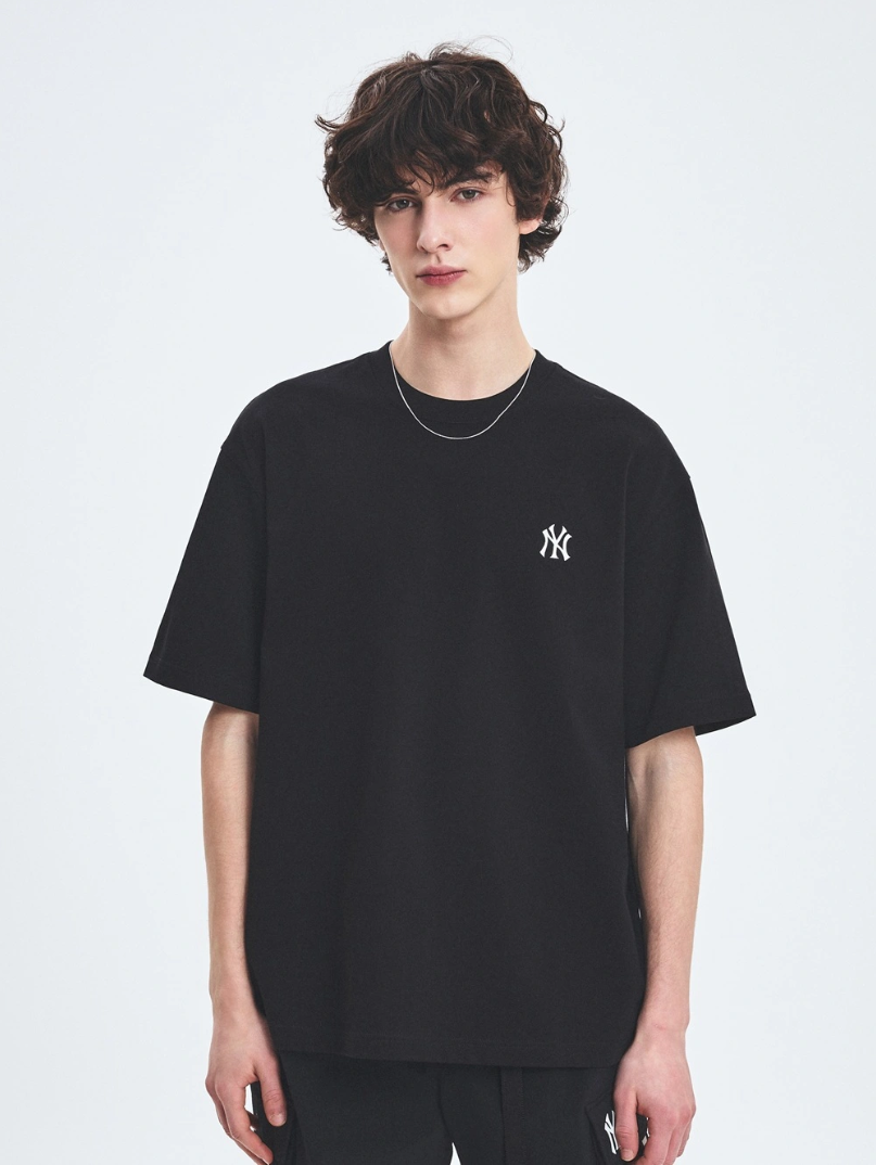  Áo thun MLB [Unisex] Basic Heavyweight Overfit NY Yankees White - 3ATSB0253-50WHS 