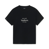  Áo thun MLB [Nữ] Varsity Logo Comfortable NY Yankees Black - 3FTSV0253-50BKS 