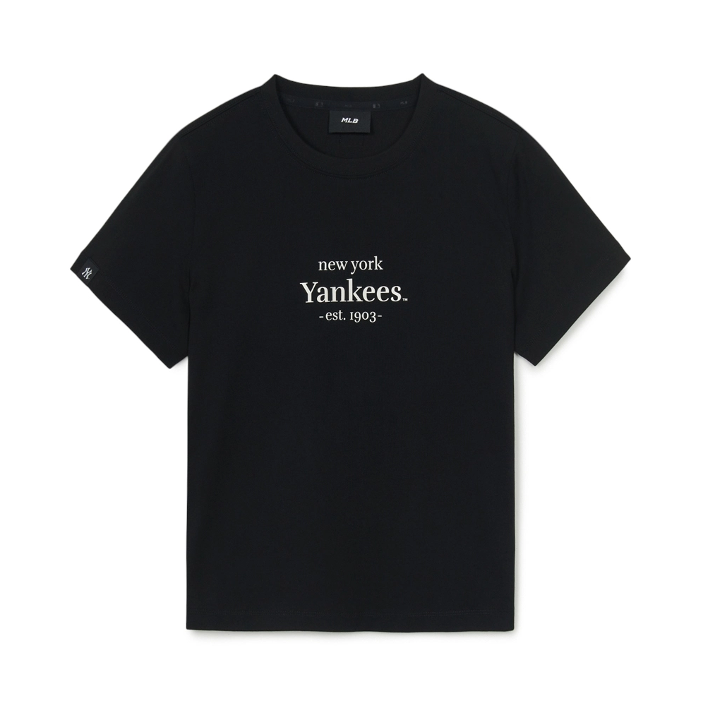  Áo thun MLB [Nữ] Varsity Logo Comfortable NY Yankees Black - 3FTSV0253-50BKS 