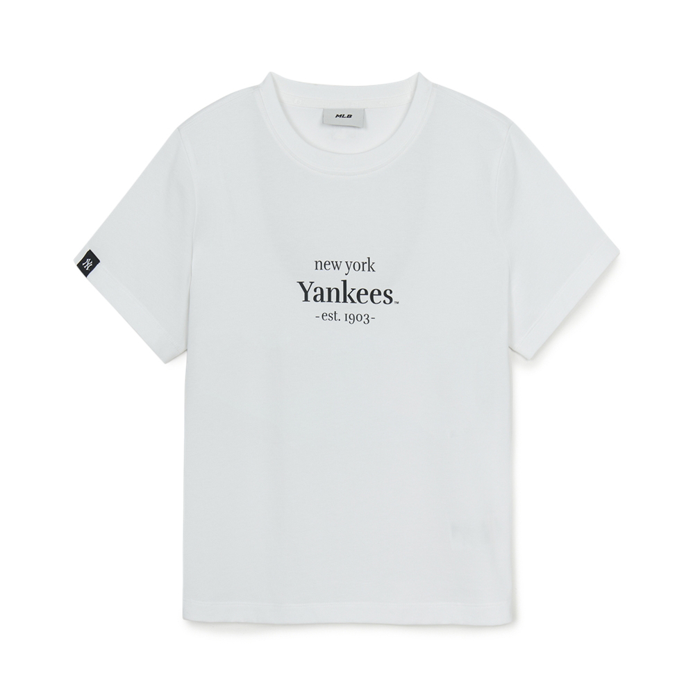 Áo thun MLB [Nữ] Varsity Logo Comfortable NY Yankees Black - 3FTSV0253-50BKS 