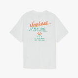  Áo thun MLB [Unisex] Basic Color Letter Megaover NY Yankees - 3ATSB0653-50WHS 
