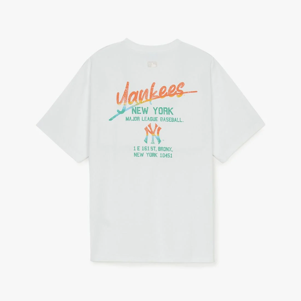 Áo thun MLB [Unisex] Basic Color Letter Megaover NY Yankees - 3ATSB0653-50WHS
