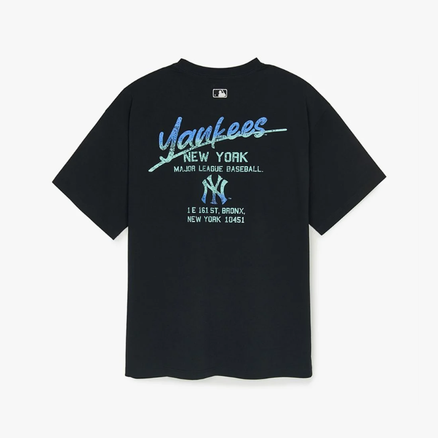  Áo thun MLB [Unisex] Basic Color Letter Megaover NY Yankees - 3ATSB0653-50WHS 
