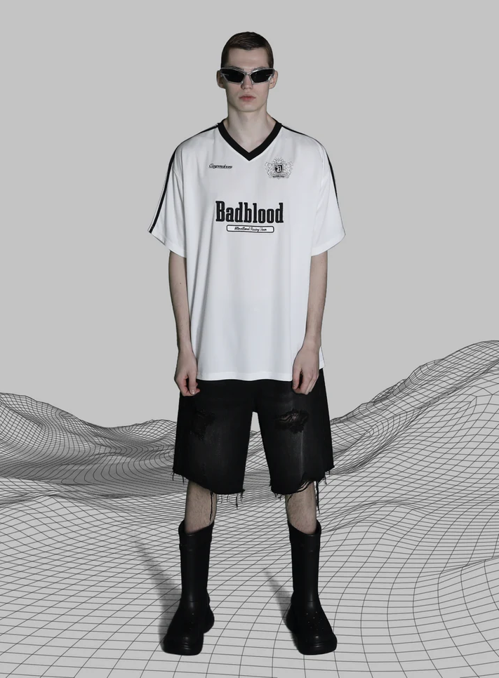  Áo Thun [Unisex] Badblood - [at-tee23-003] Sports Club T-Shirt White 