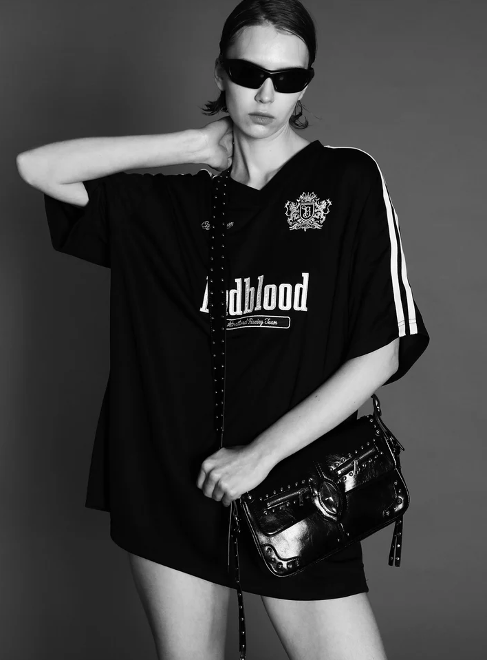  Áo Thun [Unisex] Badblood - [at-tee23-004] Sports Club T-Shirt Black 