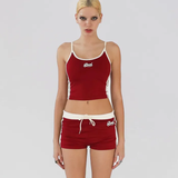  Áo Hai Dây [Nữ] Badblood - [w-tnk24-034] Wendy Spaghetti Strap Tank Top Black 