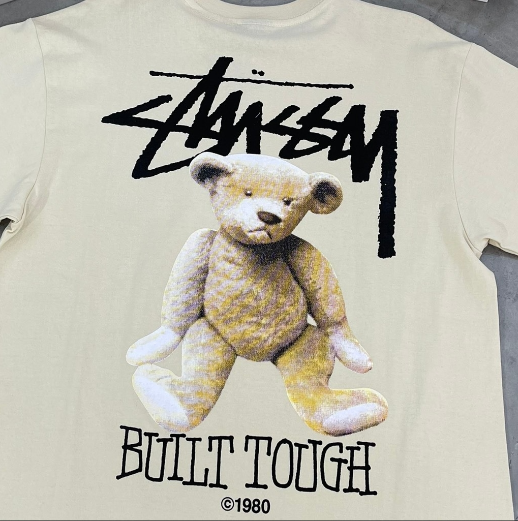  Áo Stussy [Unisex] - Built Tough Bear - Beige 