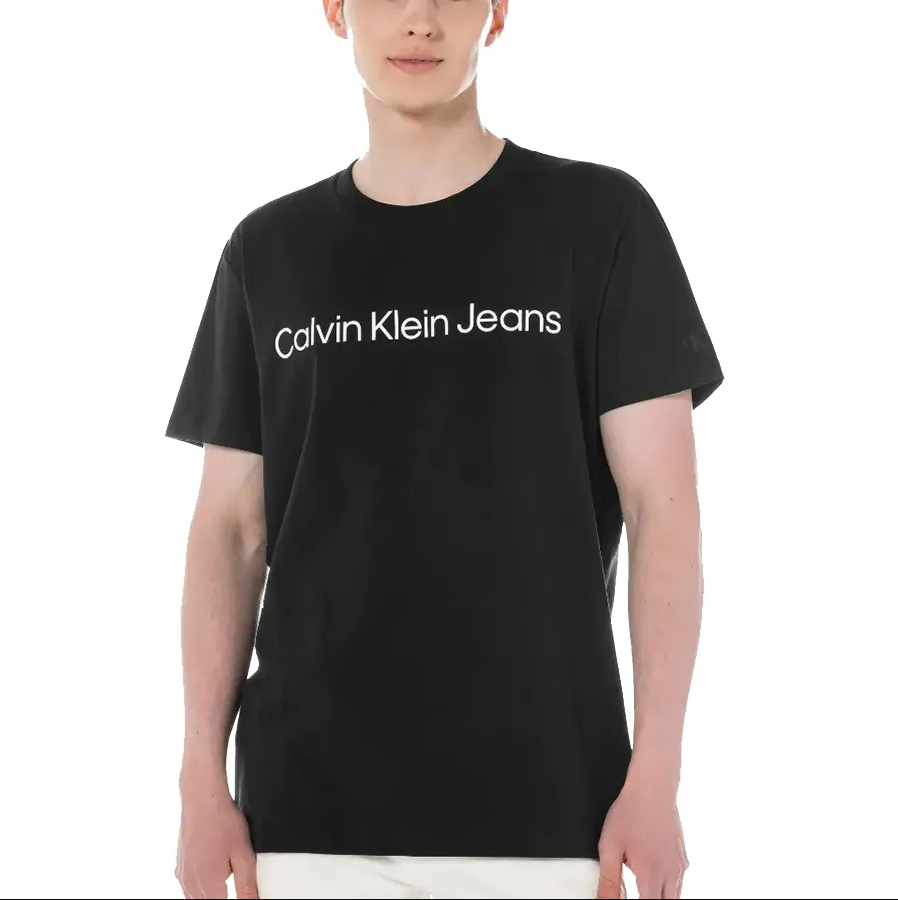  Áo Thun CALVIN KLEIN [Unisex] - Playera Logo Hombre Azul - 4RAB810 