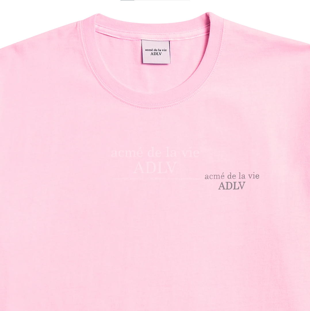  Áo thun Acmé de la vie - ADLV BASIC SHORT SLEEVE T-SHIRT 2 PINK 