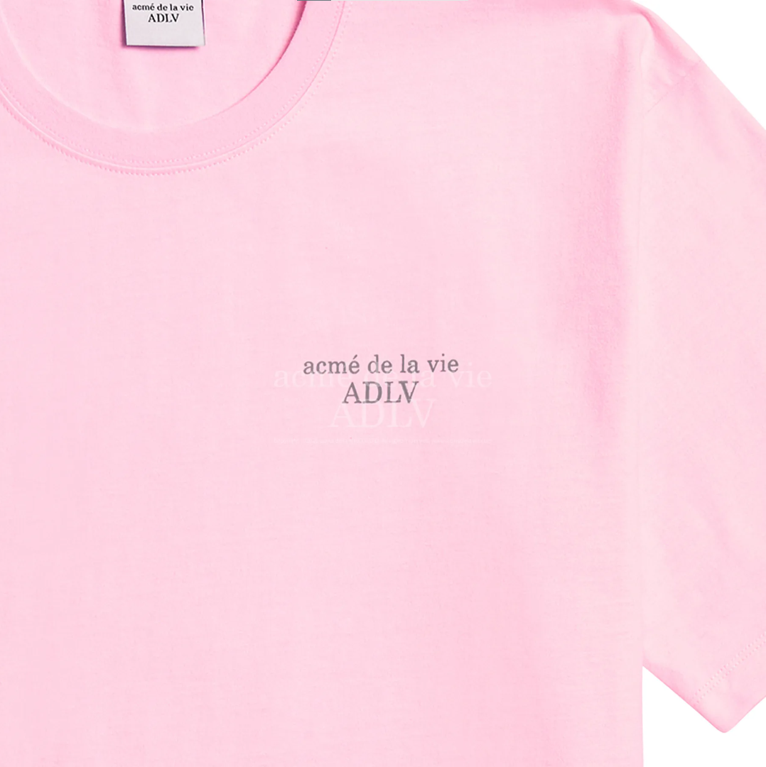  Áo thun Acmé de la vie - ADLV BASIC SHORT SLEEVE T-SHIRT 2 PINK 