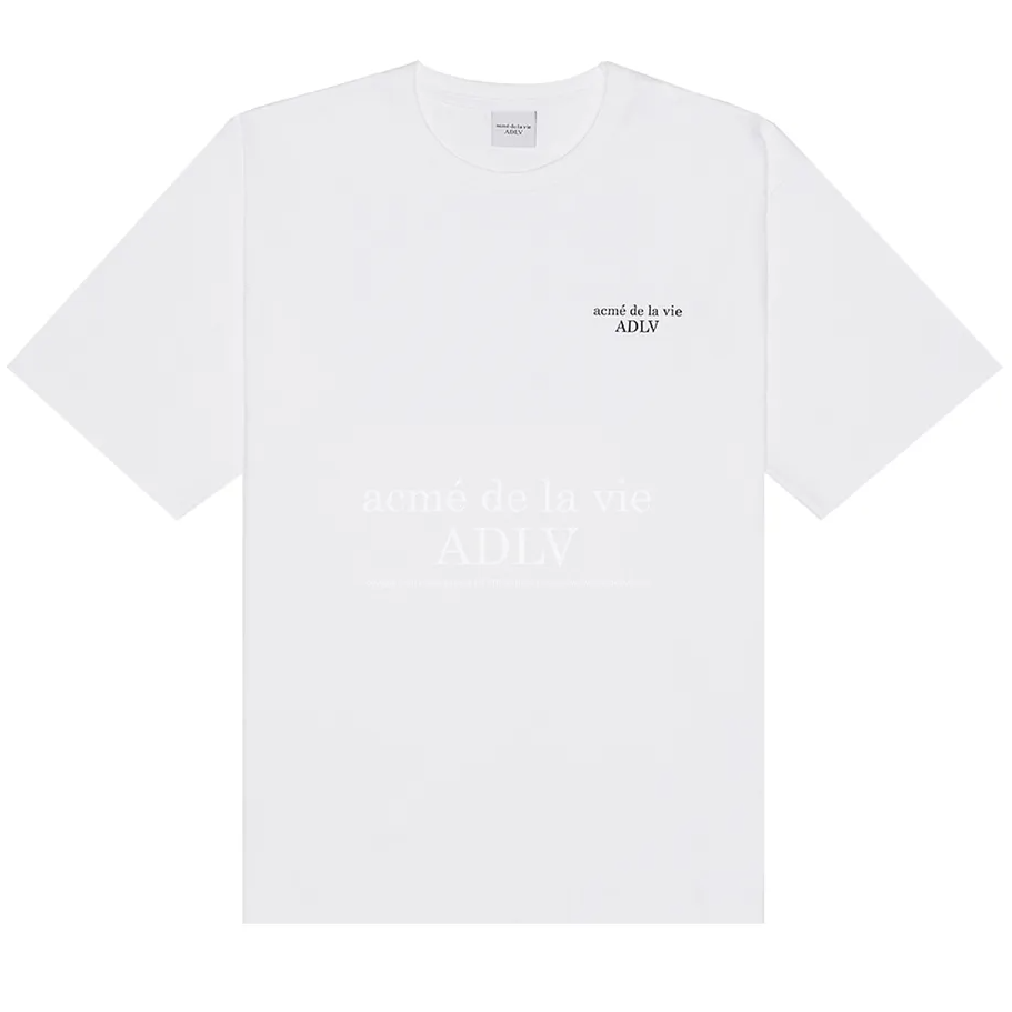  Áo thun - Acmé de la vie - ADLV BASIC SHORT SLEEVE 2 WHITE TEE 