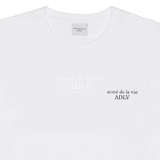  Áo thun - Acmé de la vie - ADLV BASIC SHORT SLEEVE 2 WHITE TEE 