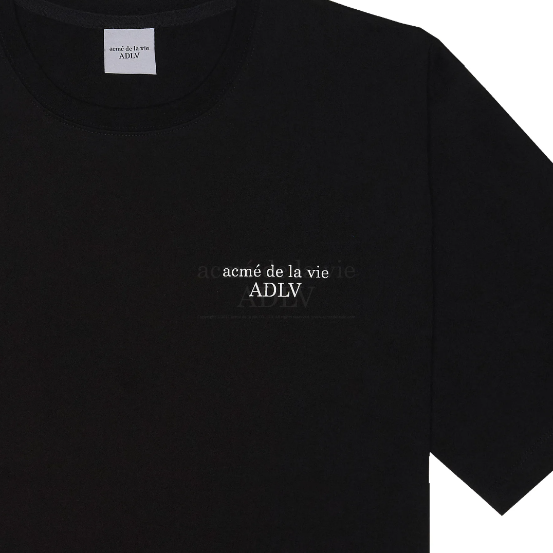 Áo thun ADLV BASIC SHORT SLEEVE 2 BLACK TEE – Dope Shop