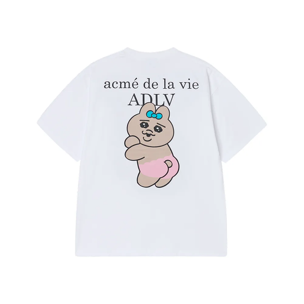 Áo thun ADLV - Acmédelavie Tanning Opanchu Usagi White