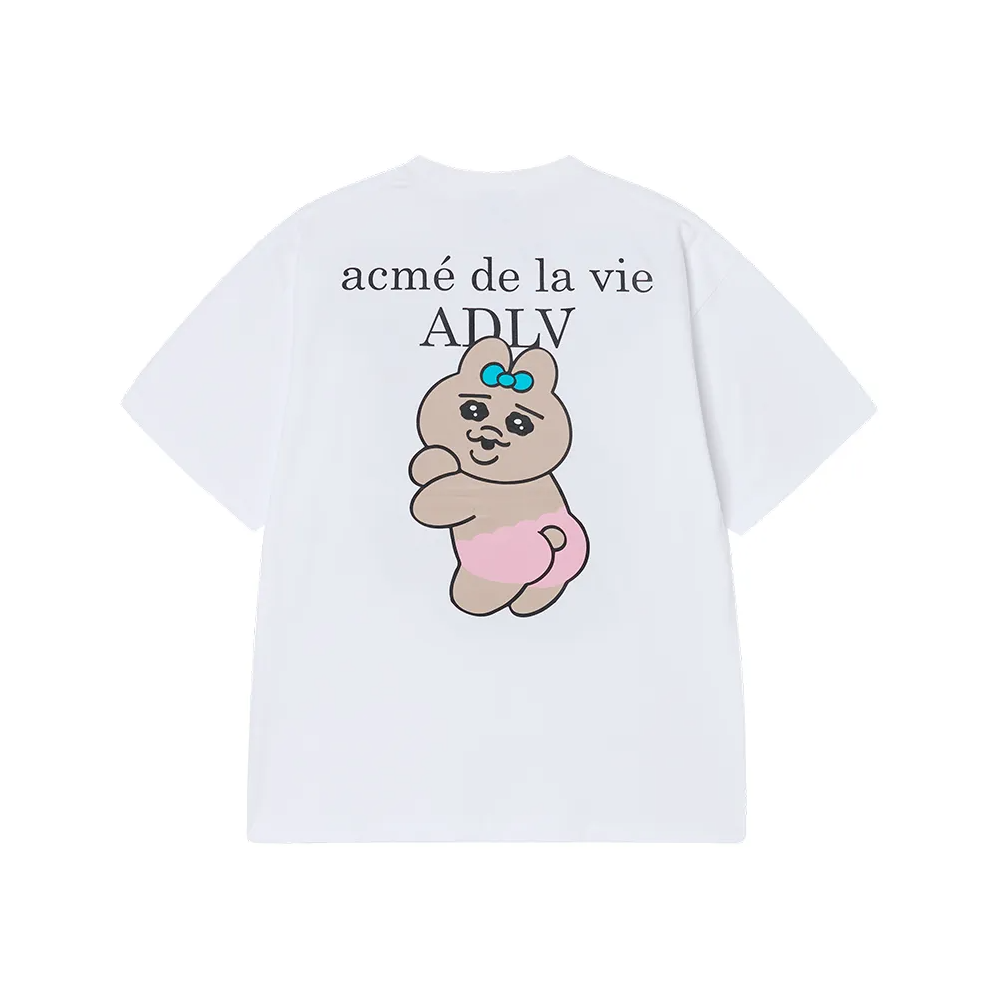  Áo thun ADLV - Acmédelavie Tanning Opanchu Usagi White 