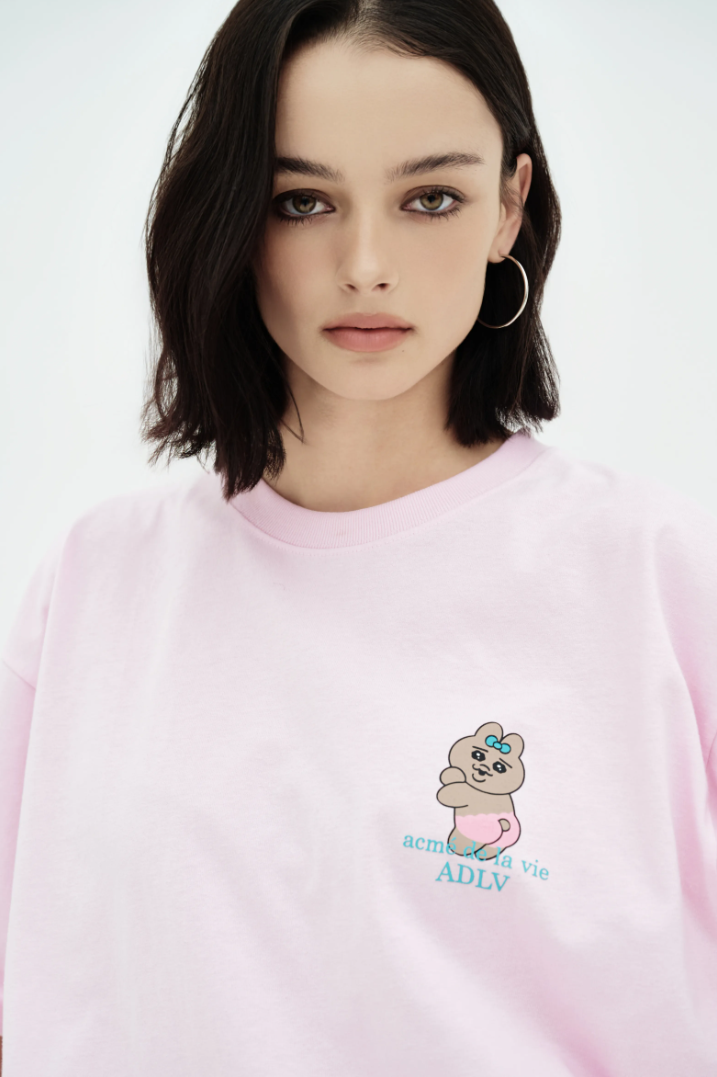  Áo thun ADLV - Acmédelavie Tanning Opanchu Usagi Pink 