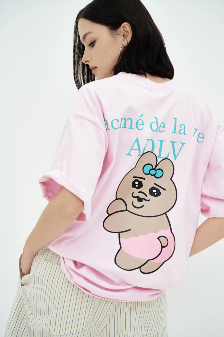  Áo thun ADLV - Acmédelavie Tanning Opanchu Usagi Pink 