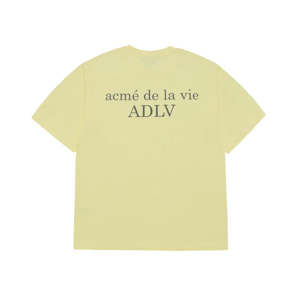  Áo thun ADLV - Acmé de la vie Basic Logo Season 3 Light Yellow 