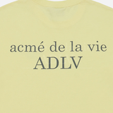  Áo thun ADLV - Acmé de la vie Basic Logo Season 3 Light Yellow 