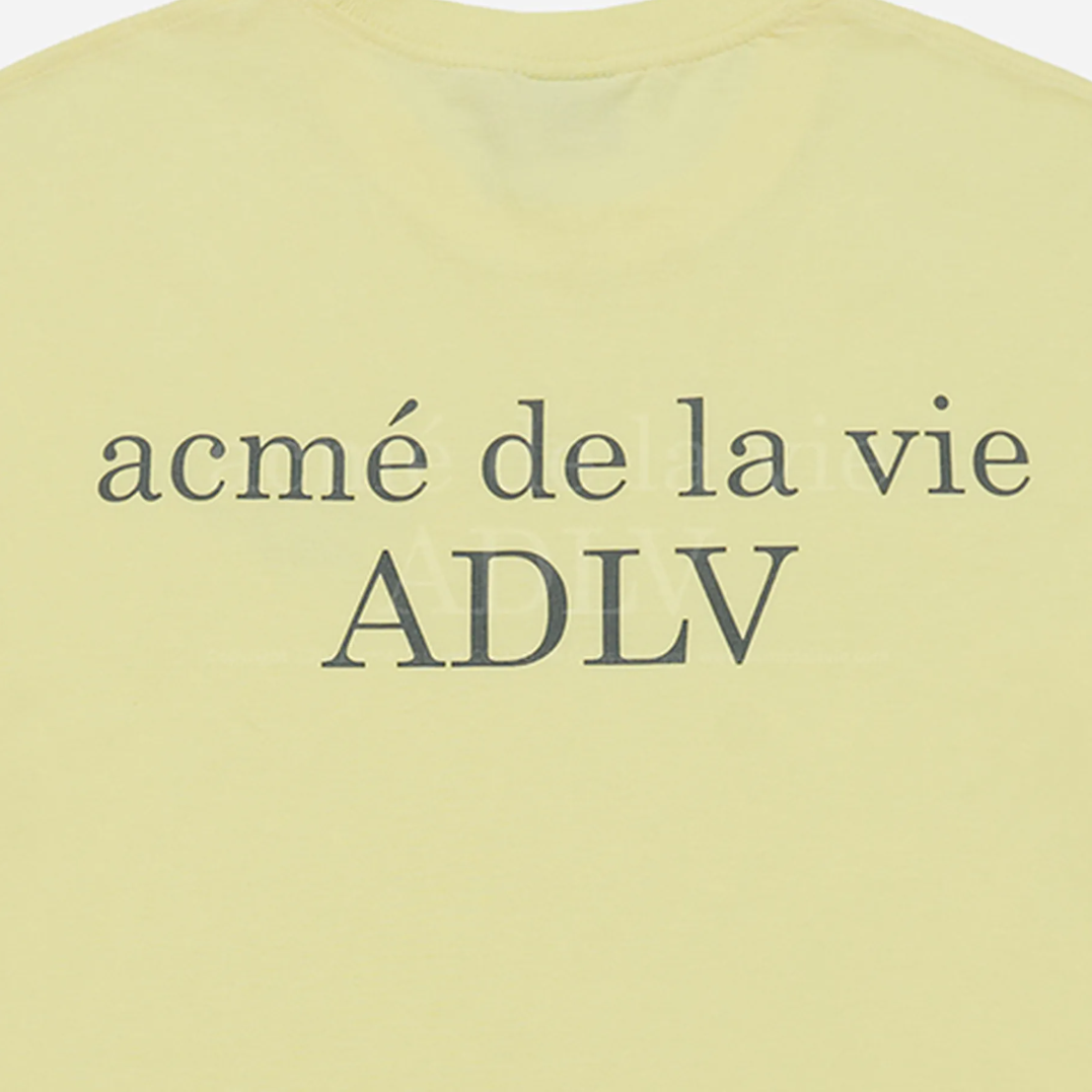  Áo thun ADLV - Acmé de la vie Basic Logo Season 3 Light Yellow 