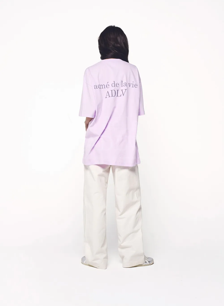  Áo thun ADLV - Acmé de la vie Basic Logo Season 3 Light Purple 