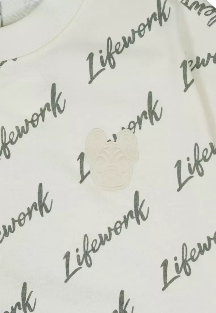  Áo thun Life Work [Unisex] - Signature Lettering T-Shirt - LW242TS070 