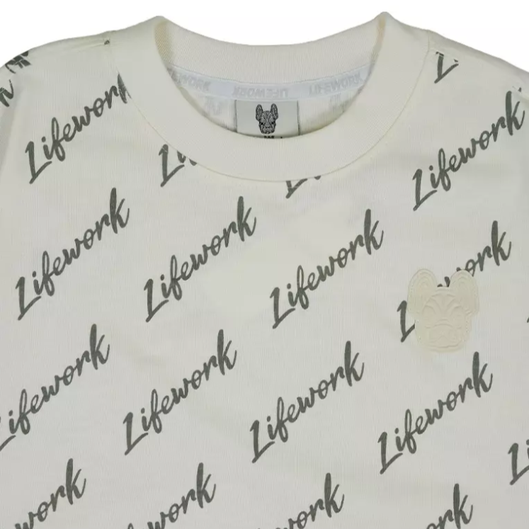  Áo thun Life Work [Unisex] - Signature Lettering T-Shirt - LW242TS070 