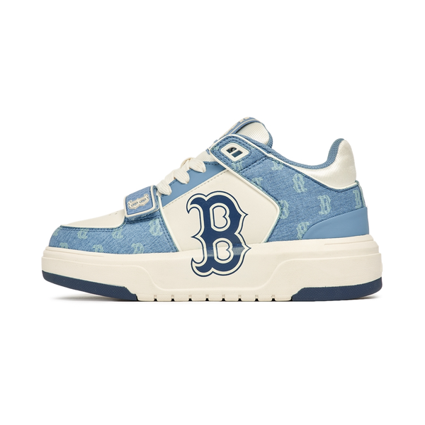 Giày MLB Cổ Cao - Chunky Liner Mid Denim Boston Red Sox D.Blue - 3ASXCDN3N-43BLD