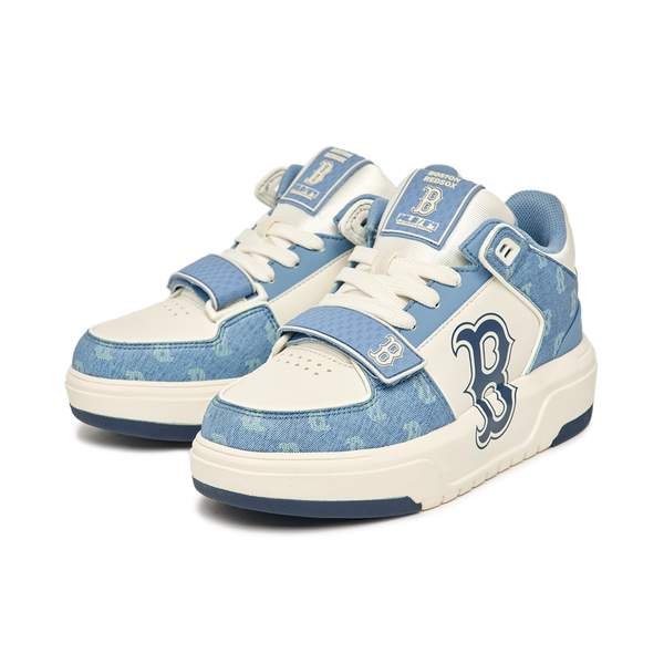 Giày MLB Cổ Cao - Chunky Liner Mid Denim Boston Red Sox D.Blue - 3ASXCDN3N-43BLD